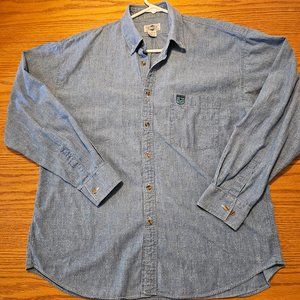 Men's Blue Button down shirt - L